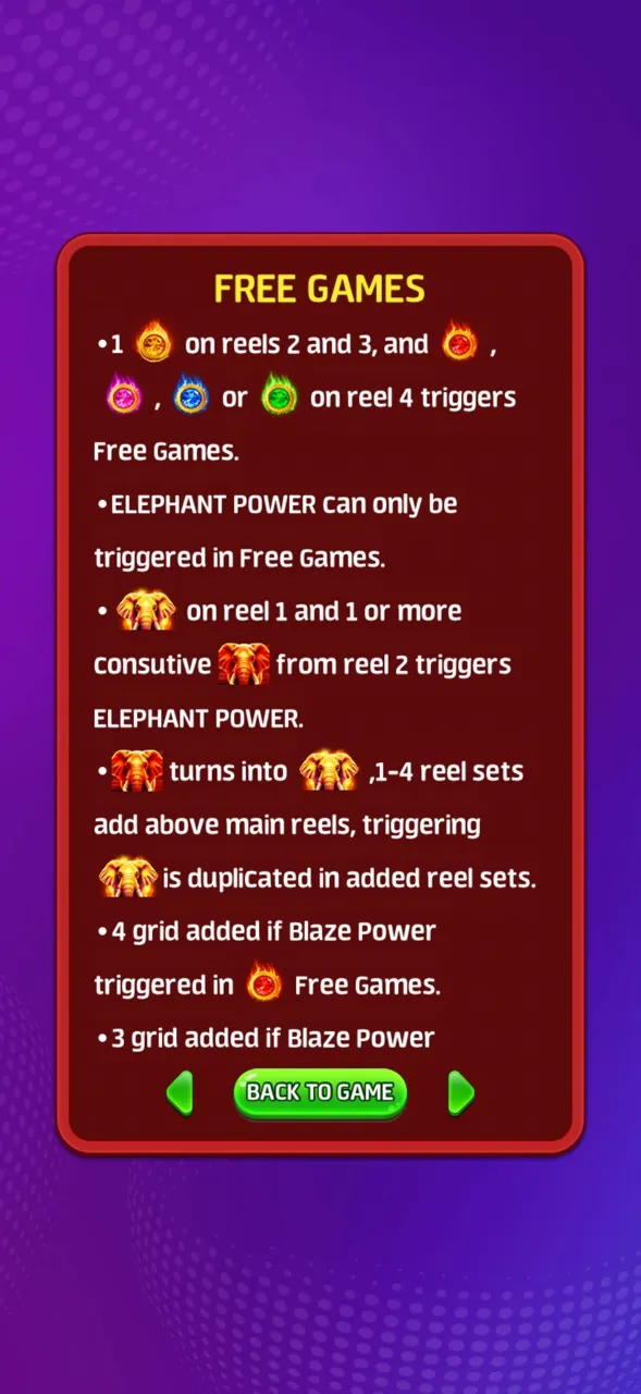 Mighty Elephant Treasure symbol values — page 2