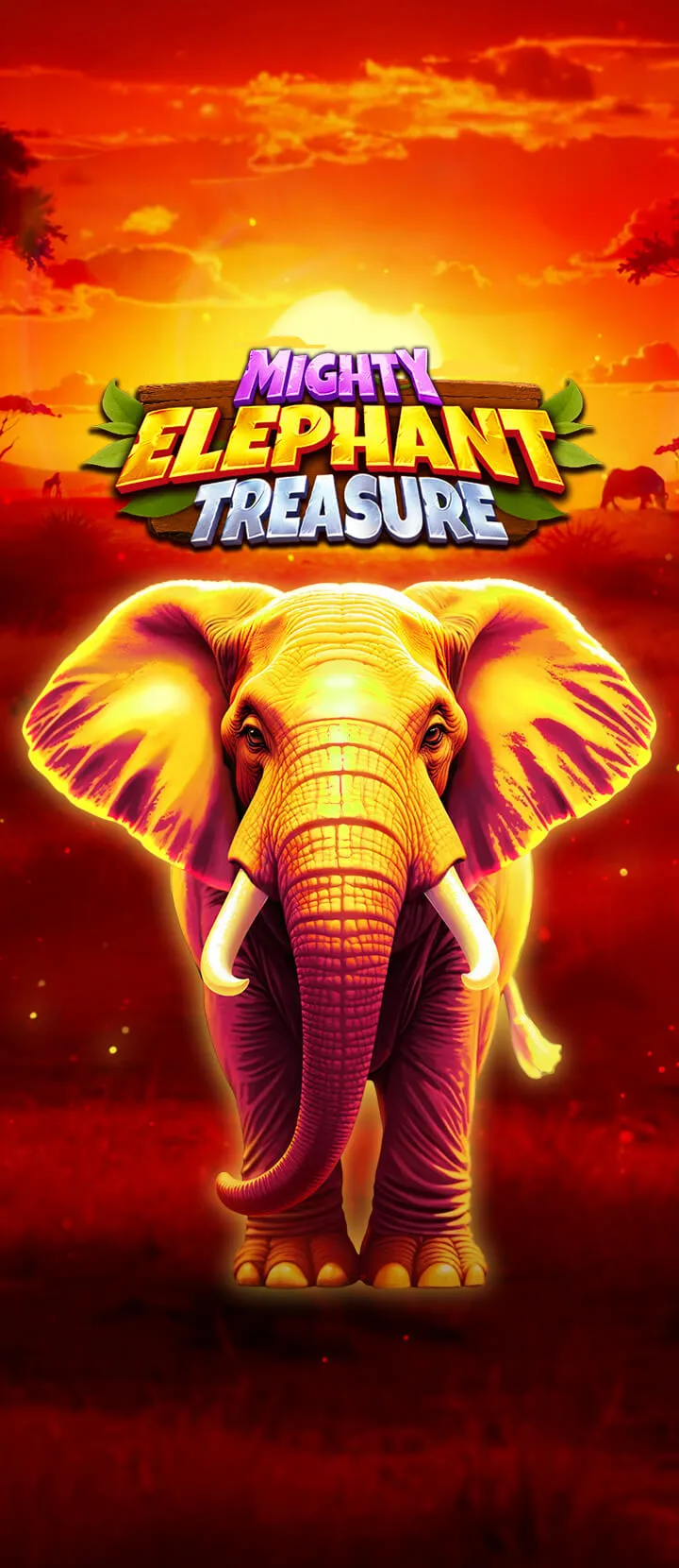 Mighty Elephant Treasure — safari-themed free Vegas slot machine with wild elephants and grand jackpot